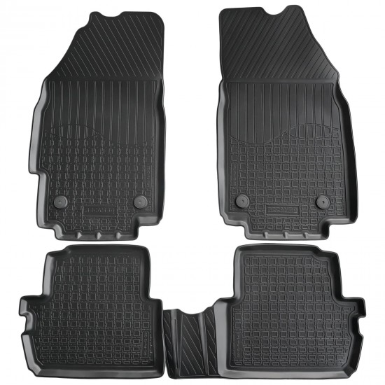 Set de 4 covorase cauciuc 3D stil tavita premium pentru Chevrolet Spark M300 din 2010-2022