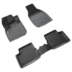 Set de 4 covorase cauciuc 3D stil tavita premium pentru Fiat 500e din 2020