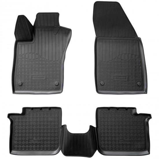 Set de 4 covorase cauciuc 3D stil tavita premium pentru Dodge Neon din 2016-2021, Fiat TIpo/Agea Berlina din 2015