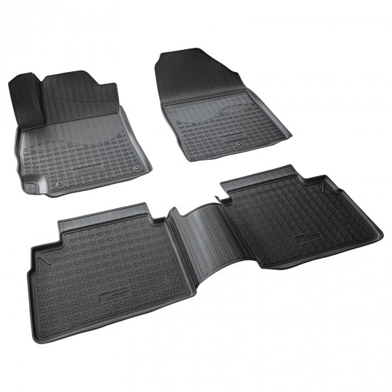 Set de 4 covorase cauciuc 3D stil tavita premium pentru Hyundai Elantra VI din 2015-2020