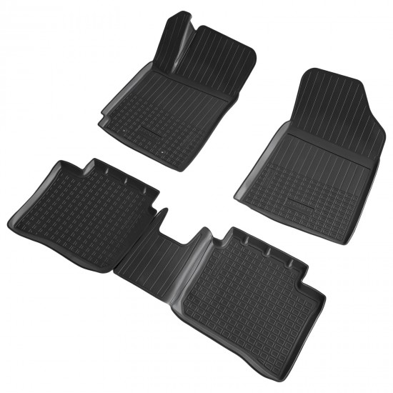 Set de 4 covorase cauciuc 3D stil tavita premium pentru Hyundai i10 III, 3 din 2019