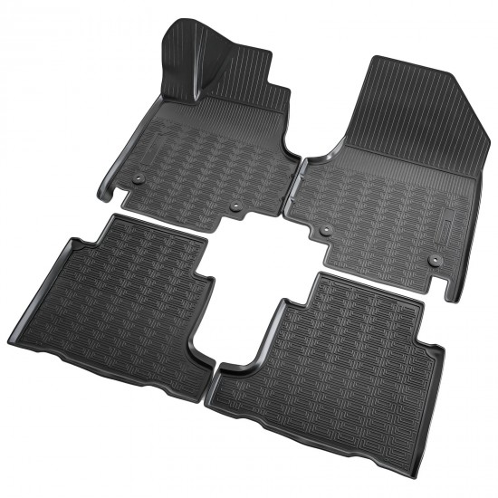 Set de 4 covorase cauciuc 3D stil tavita premium pentru Hyundai Ioniq 5 din 2021