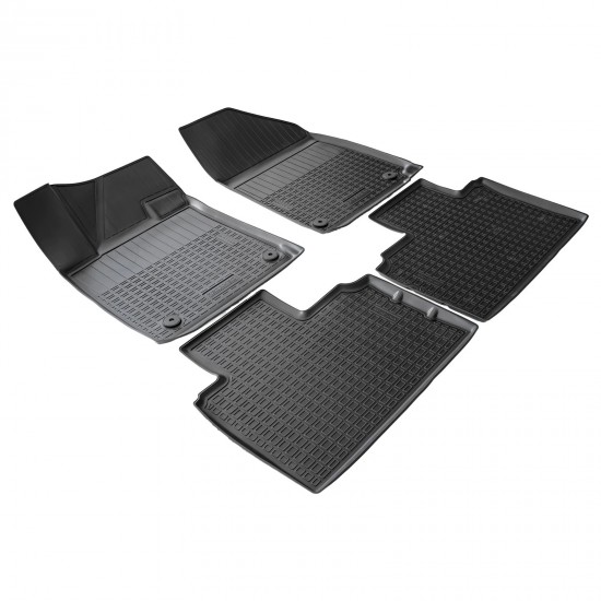 Set de 4 covorase cauciuc 3D stil tavita premium pentru Hyundai Ioniq 6 din 2022