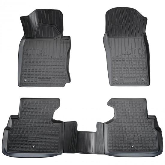 Set de 4 covorase cauciuc 3D stil tavita premium pentru Infiniti Q50 din 2013-2024