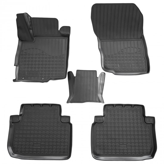 Set de 4 covorase cauciuc 3D stil tavita premium pentru Mitsubishi Eclipse Cross din 2018-2025, fara PHEV