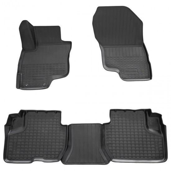 Set de 4 covorase cauciuc 3D stil tavita premium pentru Mitsubishi Eclipse Cross Plug in Hybrid(PHEV) din 2018-2025