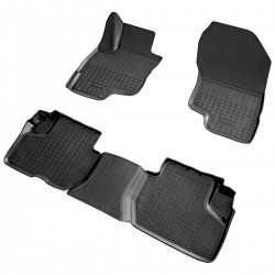 Set de 4 covorase cauciuc 3D stil tavita premium pentru Mitsubishi Eclipse Cross Plug in Hybrid(PHEV) din 2018-2025