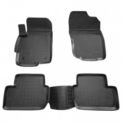 Set de 4 covorase cauciuc 3D stil tavita premium pentru Mitsubishi Lancer X din 2007-2017