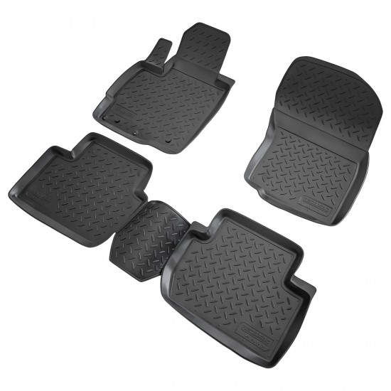 Set de 4 covorase cauciuc 3D stil tavita premium pentru Mitsubishi Outlander din 2006-2012