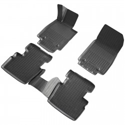 Set de 4 covorase cauciuc 3D stil tavita premium pentru Mazda 2 din 2014