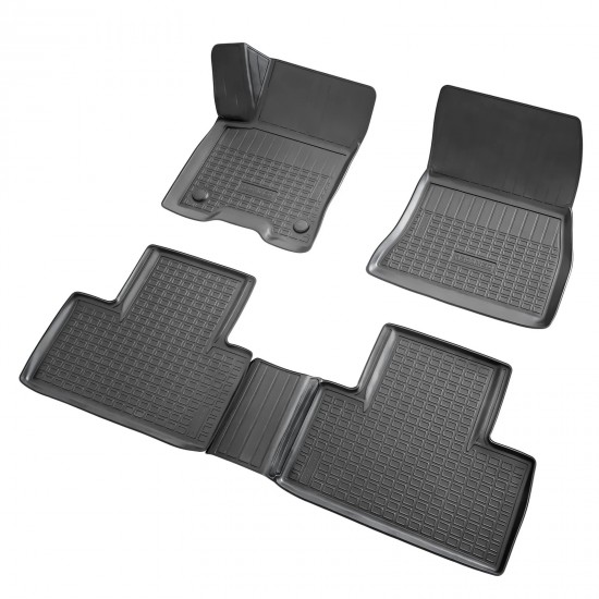 Set de 4 covorase cauciuc 3D stil tavita premium pentru Mercedes EQB din 2021-2025