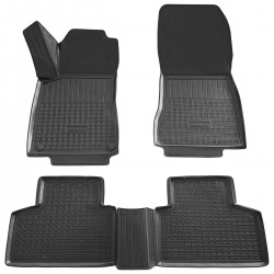 Set de 4 covorase cauciuc 3D stil tavita premium pentru Mercedes GLB X247 din 2019-2025