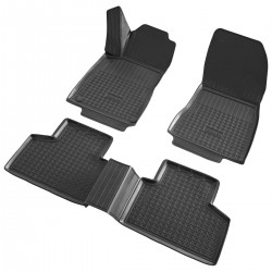 Set de 4 covorase cauciuc 3D stil tavita premium pentru Mercedes GLB X247 din 2019-2025