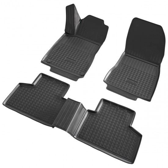 Set de 4 covorase cauciuc 3D stil tavita premium pentru Mercedes GLB X247 din 2019-2025