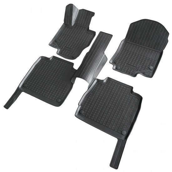 Set de 4 covorase cauciuc 3D stil tavita premium pentru Mercedes GLS II X167 din 2019