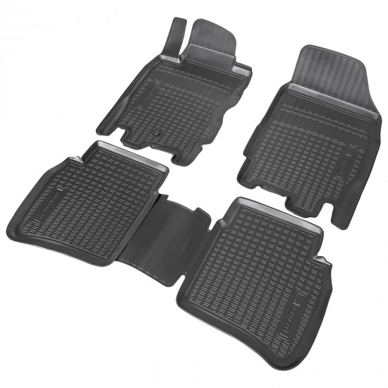 Set de 4 covorase cauciuc 3D stil tavita premium pentru Nissan Note din 2005-2013