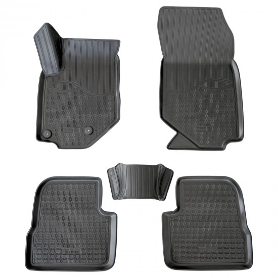 Set de 5 covorase din cauciuc 3D stil tavita premium pentru Opel Corsa F din 2019