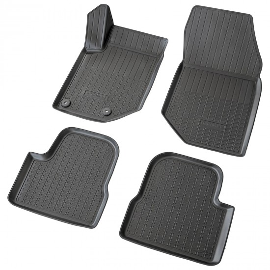 Set de 4 covorase din cauciuc 3D stil tavita premium pentru Opel Mokka B din 2021