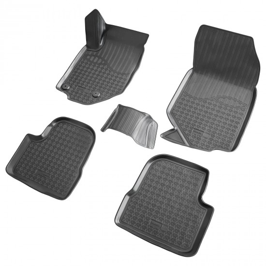 Set de 4 covorase cauciuc 3D stil tavita premium pentru Peugeot 208 II, 2 din 2019
