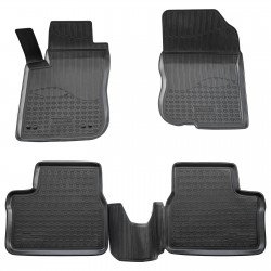 Set de 4 covorase cauciuc 3D stil tavita premium pentru Peugeot 2008 I din 2013-2019
