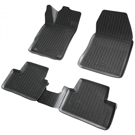 Set de 4 covorase cauciuc 3D stil tavita premium pentru Peugeot 308 III, 3 hatchback din 2021