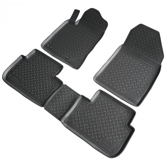 Set de 4 covorase cauciuc 3D stil tavita premium pentru Peugeot 407 din 2004-2011
