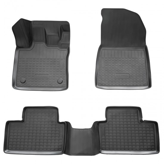 Set de 4 covorase cauciuc 3D stil tavita premium pentru Renault Captur II, 2 din 2019