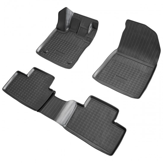 Set de 4 covorase cauciuc 3D stil tavita premium pentru Renault Captur II, 2 din 2019