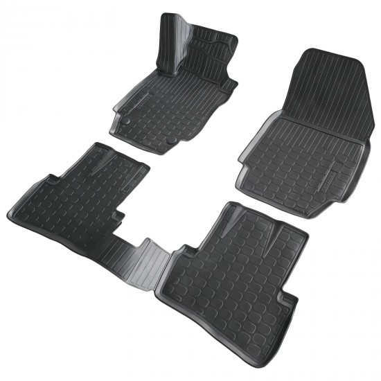 Set de 4 covorase cauciuc 3D stil tavita premium pentru Renault Captur din 2013-2019