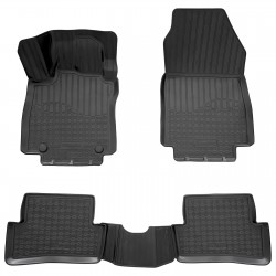 Set de 4 covorase cauciuc 3D stil tavita premium pentru Renault Clio IV, 4 din 2012-2020