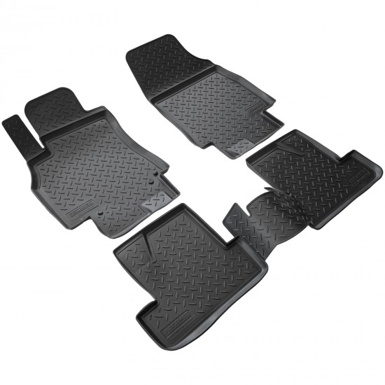 Set de 4 covorase cauciuc 3D stil tavita premium pentru Renault Megane III, 3 din 2009-2016