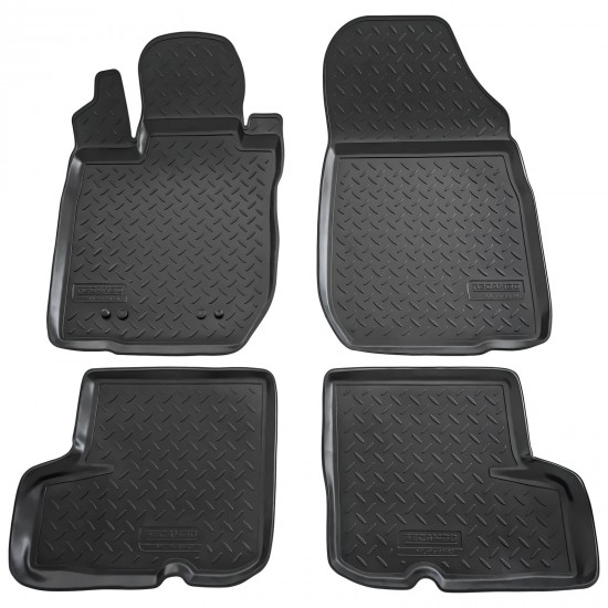 Set de 4 covorase cauciuc 3D stil tavita premium pentru Dacia Sandero I din 2008-2012