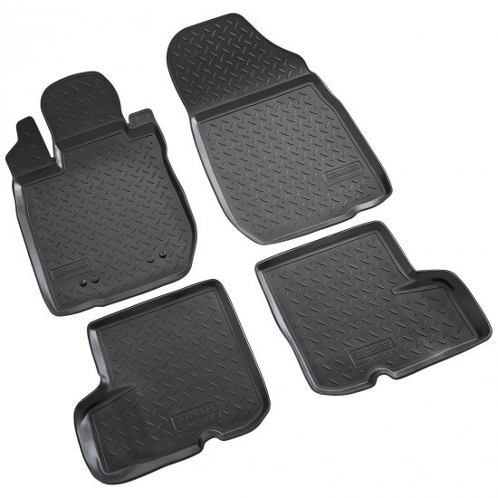 Set de 4 covorase cauciuc 3D stil tavita premium pentru Dacia Sandero I din 2008-2012