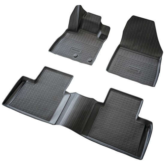 Set de 5 covorase cauciuc 3D stil tavita premium pentru Renault Scenic IV, 4 din 2016-2023