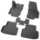 Set de 5 covorase cauciuc 3D stil tavita premium pentru Skoda Karoq din 2017, VW T-ROC din 2016, Seat Ateca din 2017