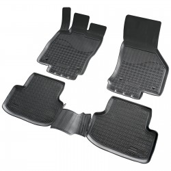 Set de 4 covorase cauciuc 3D stil tavita premium pentru Seat Leon 5F din 2012-2020