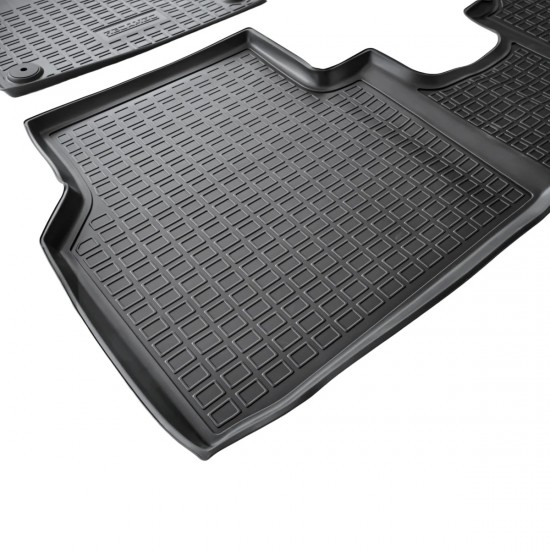 Set de 4 covorase cauciuc 3D stil tavita premium pentru Skoda Enyaq din 2020
