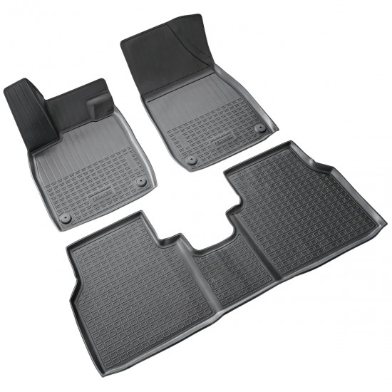 Set de 4 covorase cauciuc 3D stil tavita premium pentru Skoda Enyaq din 2020