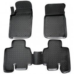 Set de 4 covorase cauciuc 3D stil tavita premium pentru SsangYong Kyron din 2005-2015
