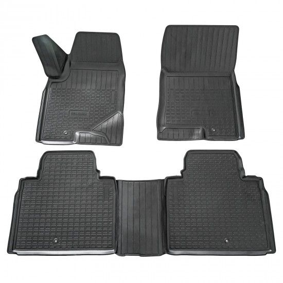 Set de 4 covorase cauciuc 3D stil tavita premium pentru SsangYong Rexton din 2017