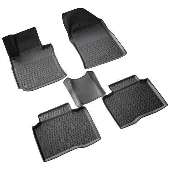 Set de 5 covorase cauciuc 3D stil tavita premium pentru SsangYong Tivoli din 2015