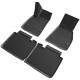 Set de 4 covorase cauciuc 3D stil tavita premium pentru Tesla Model S din 2012