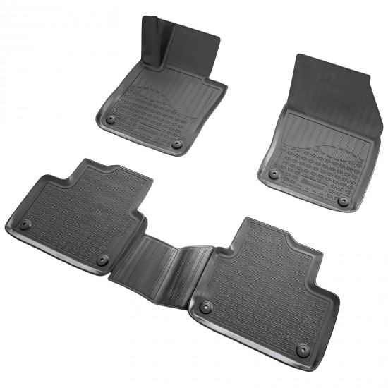 Set de 4 covorase cauciuc 3D stil tavita premium pentru Volvo S60 III, 3 din 2018