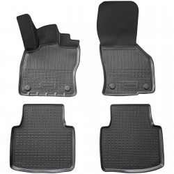 Set de 4 covorase cauciuc 3D stil tavita premium pentru VW Arteon din 2017-2024