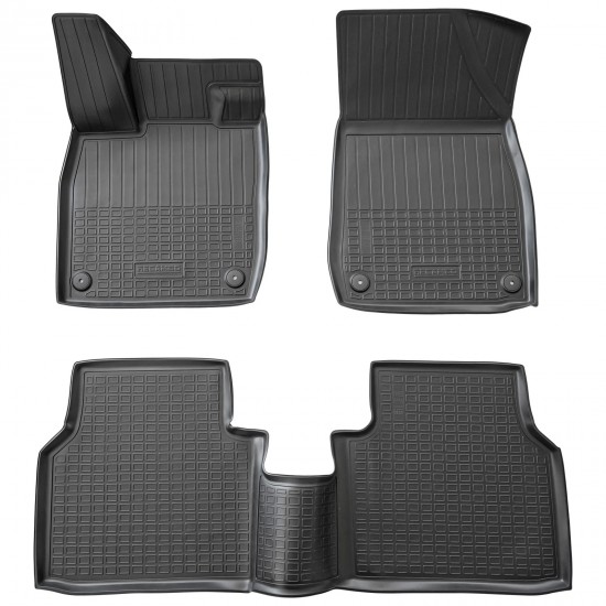 Set de 4 covorase cauciuc 3D stil tavita premium pentru VW ID.4 din 2020