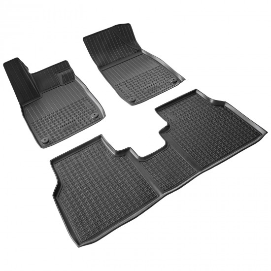 Set de 4 covorase cauciuc 3D stil tavita premium pentru VW ID.5 din 2022