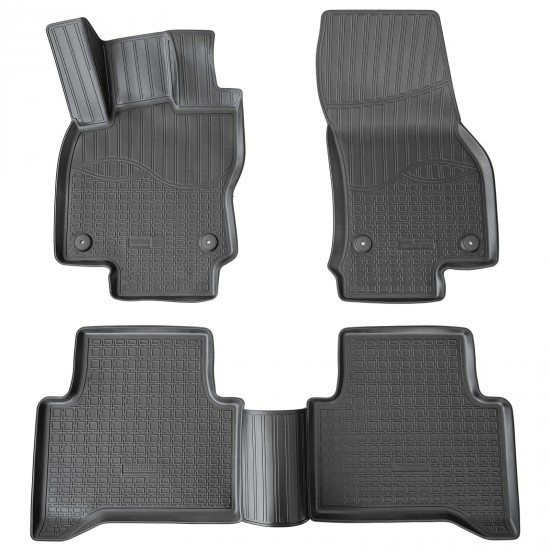 Set de 5 covorase cauciuc 3D stil tavita premium pentru VW Touran din 2015