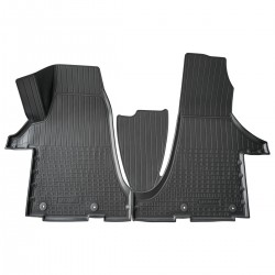 Set de 2 covorase din cauciuc 3D stil tavita premium pentru VW T5, T6 din 2003