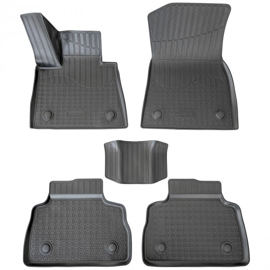 Set de 5 covorase cauciuc 3D stil tavita premium pentru BMW X6 G06 din 2019