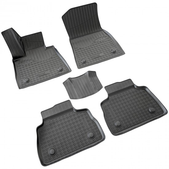 Set de 5 covorase cauciuc 3D stil tavita premium pentru BMW X6 G06 din 2019
